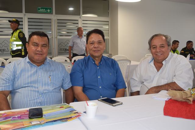 Gerardo Tovar, Juan Ibagón y Jorge Cabrera.